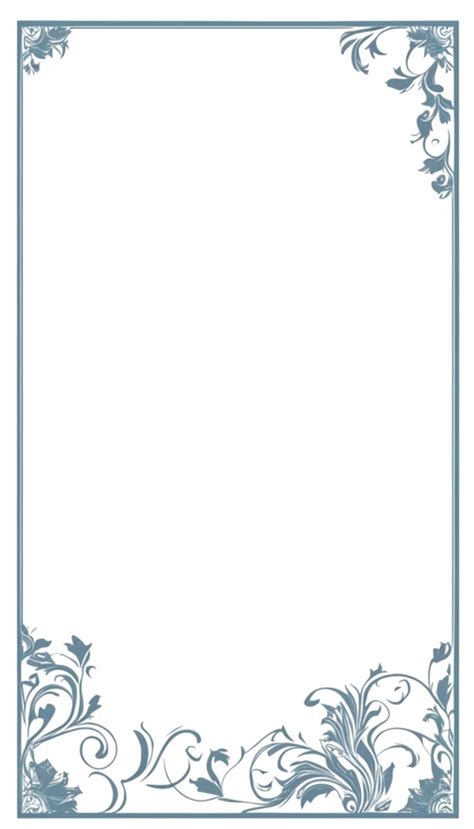 Floral Simple Frame Border PNG Transparent Background 28900995 PNG