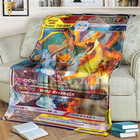 Pokemon Charizard Vmax Champions Path Blanket Hot Sale