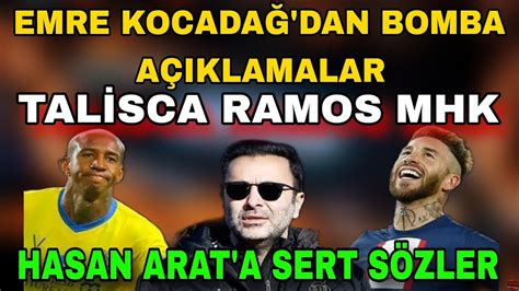 Beşiktaş Asbaşkanı Emre Kocadağ dan sert sözler Sergio Ramos ve