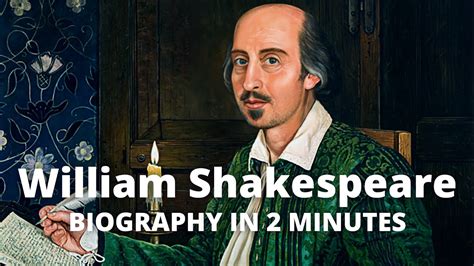 William Shakespeare Short Biography In English Youtube