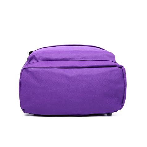 E1401 Miss Lulu Large Plain Unisex Backpack Purple