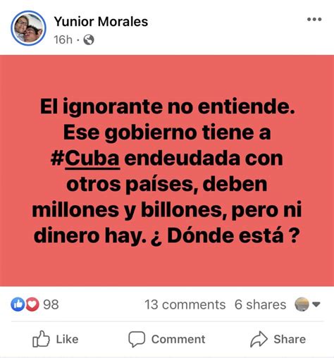 Locutor cubano Yunior Morales afirma que jamás se tomará la Coca Cola