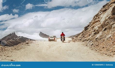 Mountain Pass Road In Indian Himalaya Northern India Ladakh Stock