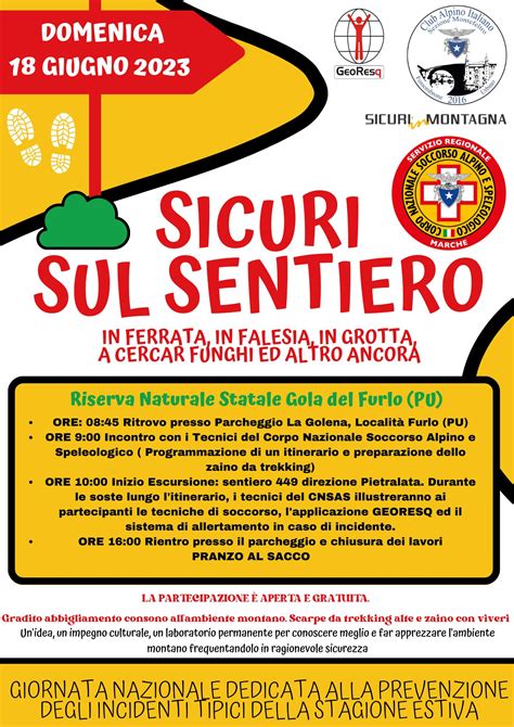 Furlo Giornata Sicurezza Club Alpino Italiano Sezione Montefeltro