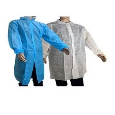 Non Woven Blue Disposable Lab Coat For Laboratory Handwash At Rs 62