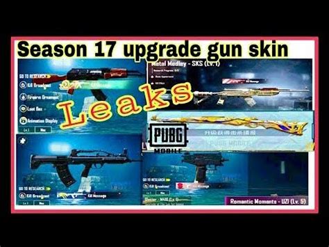 Season Upcoming Pubg Mobile Leaks Op Upgradeable Gun Skins Youtube