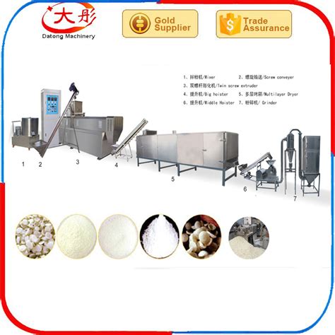 Automatic Modified Starch Production Line China Pregelatinized Starch Machines And Modified