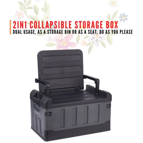 foldable chair storage box    storage bin stool collapsible