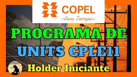 Copel Cple Cple Principais Informa Es Units Da Copel Cple