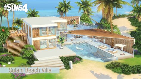 Sulani Beach Villa 🌴│ No Cc│sims 4 Stop Motion Build Youtube In 2023 Sims House Design Sims