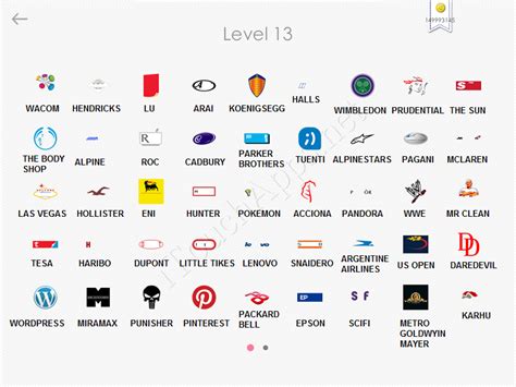 Logos Quiz Answers Level 13 Part 1