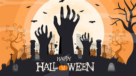 Happy Halloween Graveyard Bats Hd Happy Halloween Wallpapers Hd