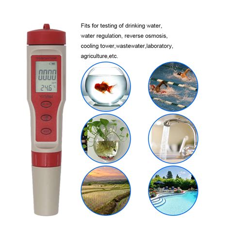 4 In 1 PH TDS EC Temperature Meter Digital Water Quality Tester PH TDS