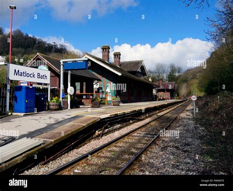 Railway Station at Matlock Bath Peak District National Park, Derbyshire Stock Photo - Alamy