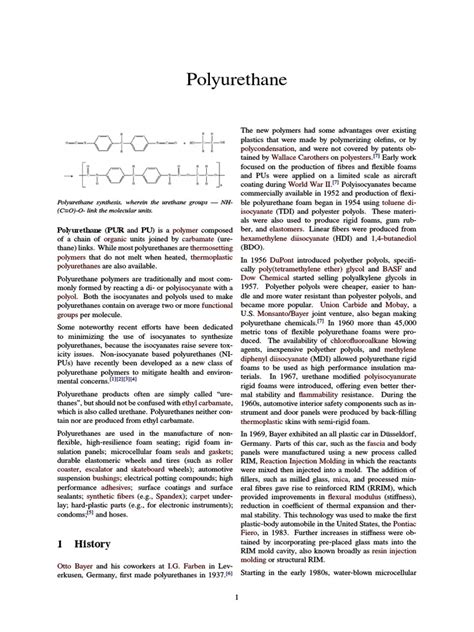 Polyurethane | Polyurethane | Chemical Substances