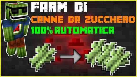 Farm Automatica Di Canne Da Zucchero Minecraft Tutorial Youtube