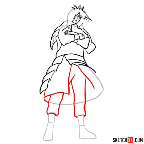 How To Draw Madara Uchiha From Naruto Anime Sketchok Easy Drawing Guides