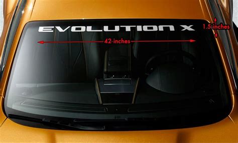 Mitsubishi Evolution X Evo 10 Wrc Windshield Banner Vinyl Decal Sticker