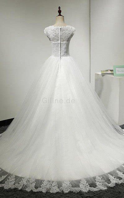 Duchesse Linie Vintage Romantisches Brautkleid mit Bordüre mit