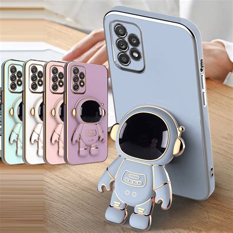 Astronaut Folding Stand Holder Phone Case For Samsung A A S A A