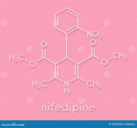 Nifedipine Calcium Channel Blocker Drug Used In Treatment Of Angina