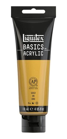 Tinta Acr Lica Basics Ml Gold Liquitex Pintura Magazine Luiza