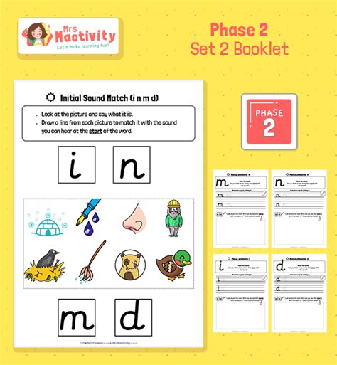 Phase 2 Set 2 Worksheets Mrs Mactivity