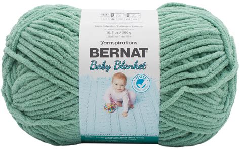 Bernat Baby Blanket Big Ball Yarn Misty Jungle Green 057355446878