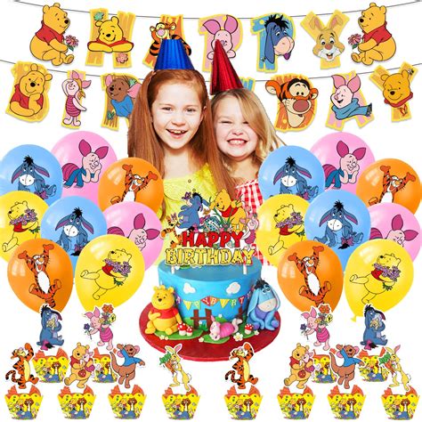 Buy Winnie The Pooh Birthday Decoration Winnie The Pooh Party Supplies Winnie The Pooh Birthday ...