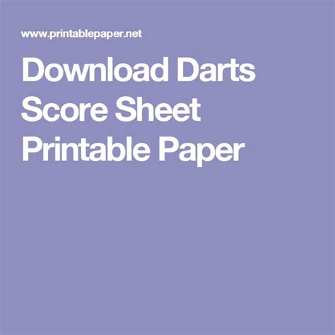 Printable Dart Score Sheet Printable Templates Free