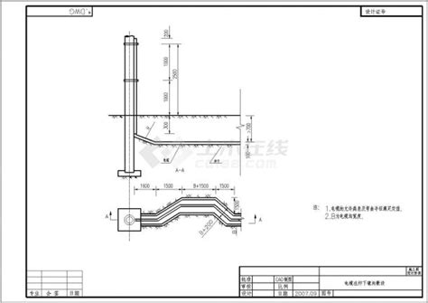 10kv电缆线路电缆穿管敷设壕沟图cad图纸设备控制原理图土木在线