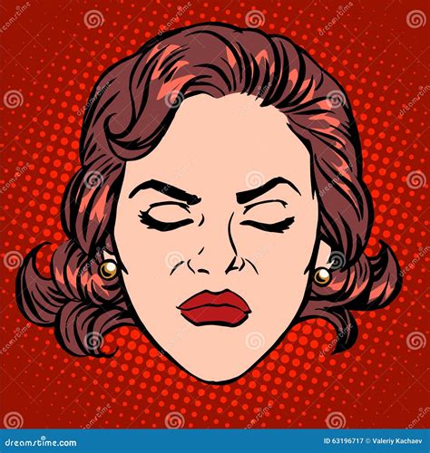 Anger Rage Furious Woman Concept Cartoon Vector 205086235