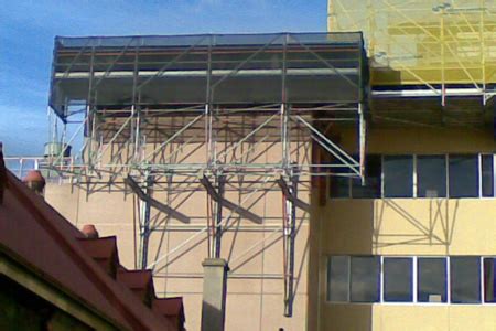 Pre Cast Panels Cantilever Scaffold Layher The Scaffolding System