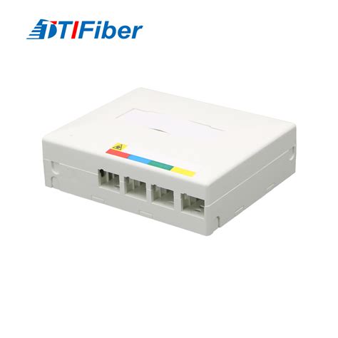 Port Mini Fiber Optical Terminal Rosette Box For Ftth