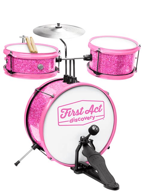 First Act Discovery Pink Glitter Drum Set - First Act Discovery - Jazwares