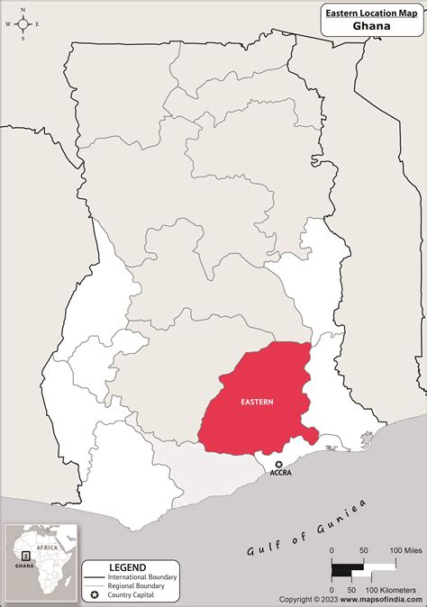 Where is Eastern Located in Ghana? | Eastern Location Map in the Ghana