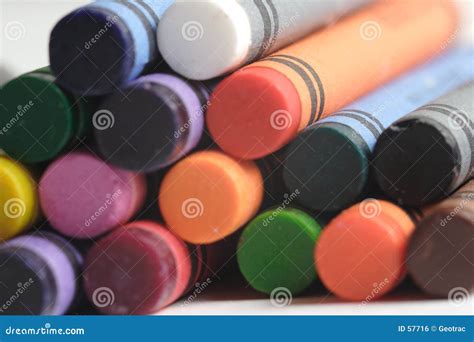 A Pattern Of Multicolored Crayons Stock Photo Image Of Education