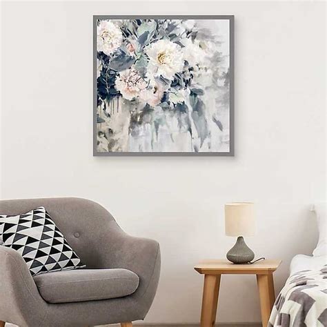 Flower Impressions Framed Canvas Art Print Kirklands Framed Canvas