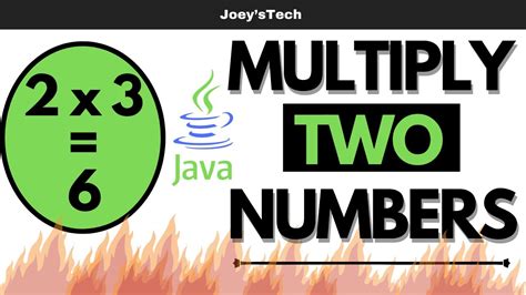 Java Program To Multiply Two Numbers With User Input Youtube