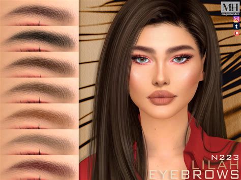 The Sims Resource Lilah Eyebrows N223