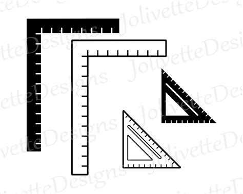 Carpenter Square Speed Square Constuction Tools Clip Art Etsy