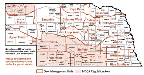 Deer Hunting Regulations - Nebraska Hunting | eRegulations