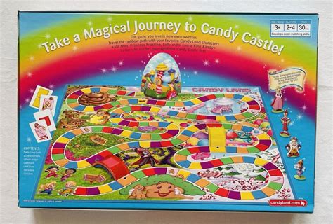 Candyland Board Game Deluxe Edition New Opened Box 4 Collector Pawns ...