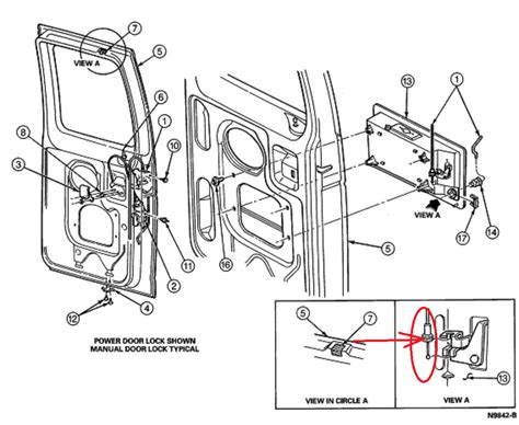 Ford Ranger Rear Door Latch Assembly