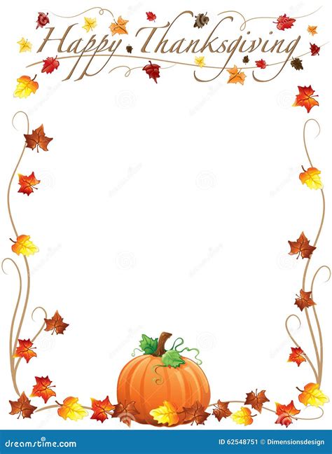 Thanksgiving Border Stock Illustrations 24235 Thanksgiving Border