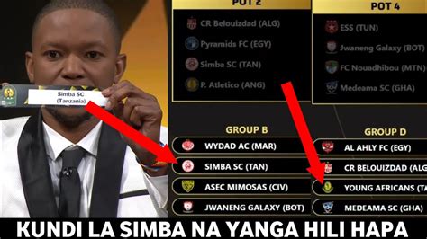 TotalEnergies CAF Champions League Confederation Cup Group Stage Draw