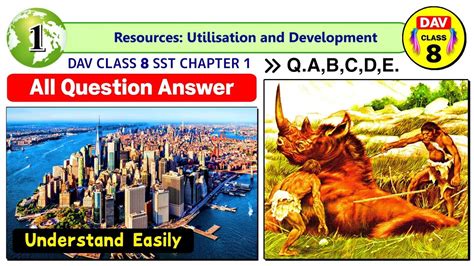 Resources Utilisation And Development Dav Class 8 Sst Chapter 1