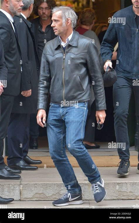 Paul Belmondo Attending The Funeral Ceremony Of Charles Gerard In Paris