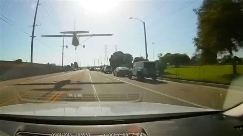 Small Plane Makes Emergency Landing On Street Youtube