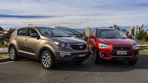 Kia Sportage V Mitsubishi ASX Comparison Review Photos